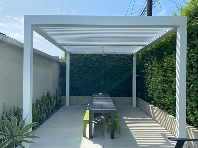 Smart Patio Plus structure at client's home