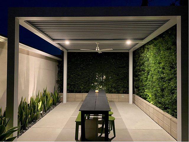 Smart Patio Plus structure at client's home