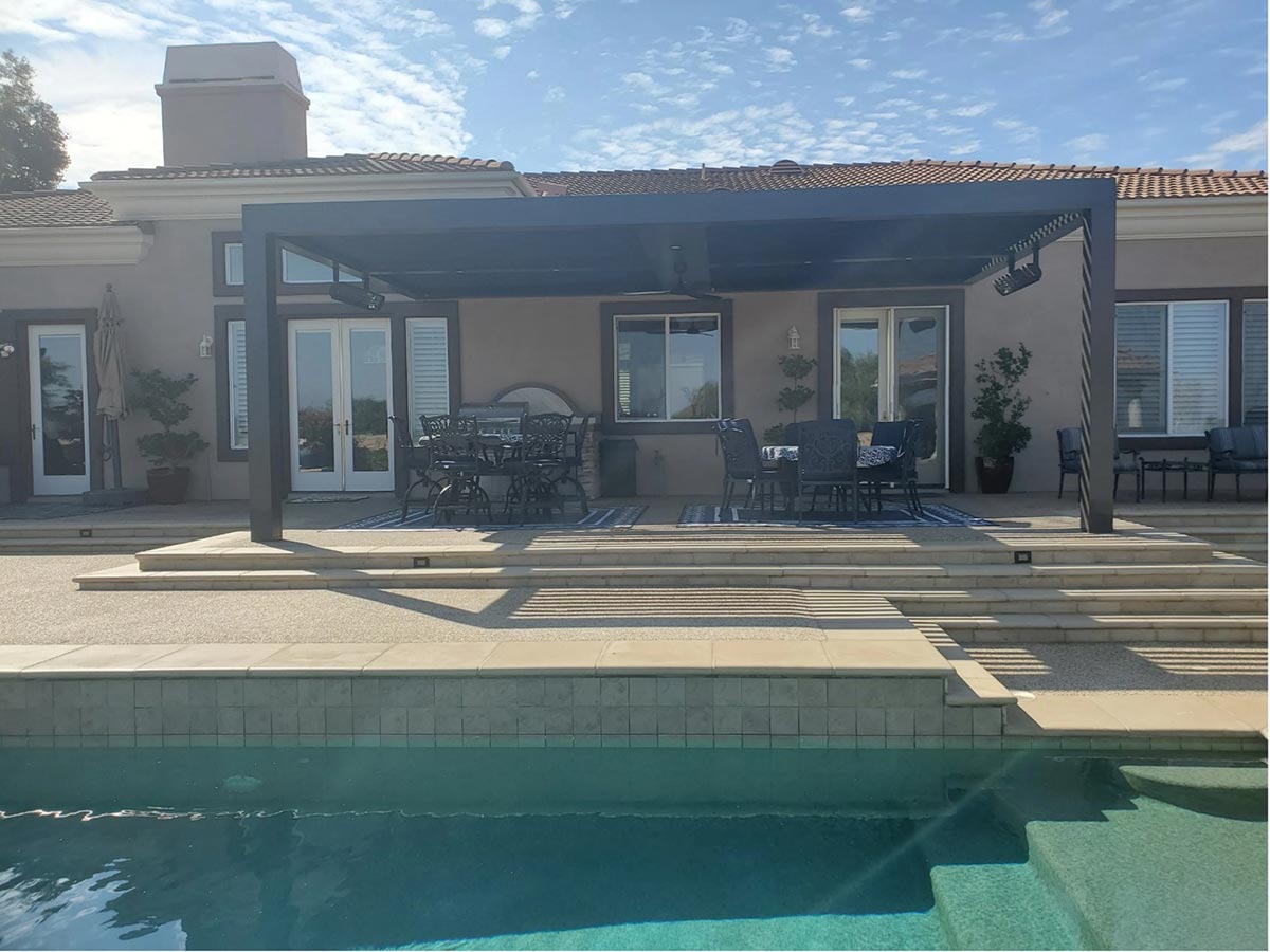 Smart Patio Plus structure at client's home